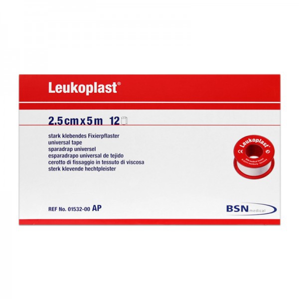 Leukoplast Carne 2,5 cm x 5 metros: Esparadrapo de teia cor carne (unidade) Leukoplast Carne 2,5 cm x 5 metros: Esparadrapo de teia cor carne (unidade)